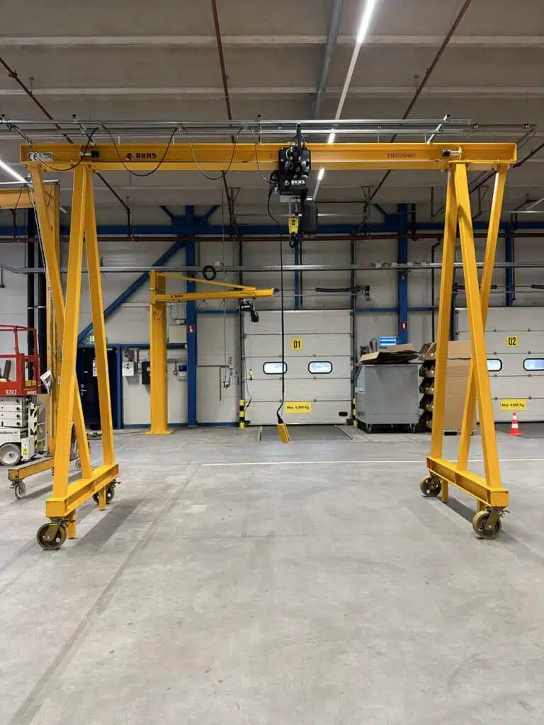 Gele mobiele portaalkraan van BKRS